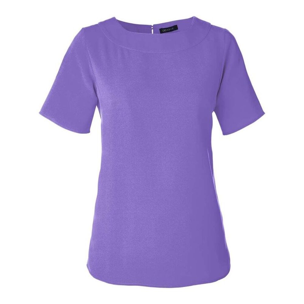Devon & Jones Women's Perfect Fit Boat Neck Blouse / Grape
